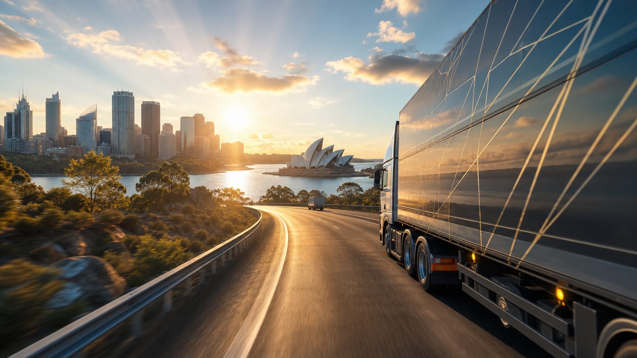 Forklifts and crews managing exhibition freight at an Australian convention centre loading dock