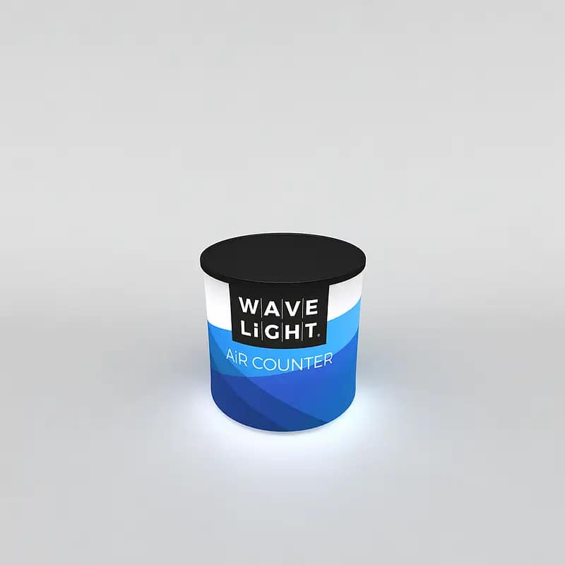 Portable WaveLight® Air Counter with customizable graphics, ideal for cost-effective event displays in Australia.