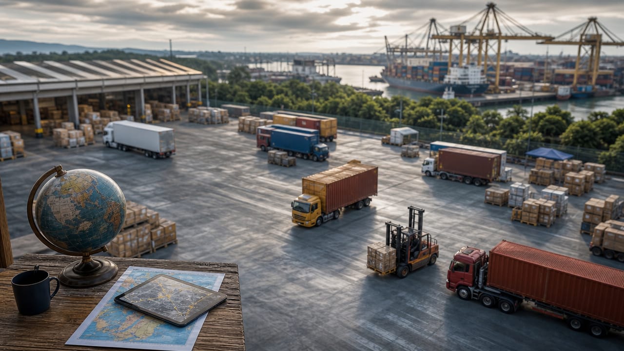 Australian logistics team managing last-minute freight arrangements for a busy exhibition schedule