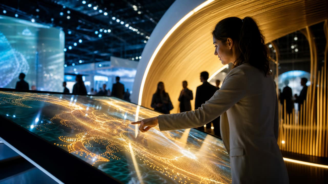 Exhibitors using interactive content to boost trade show visitor engagement at an Australian expo hall