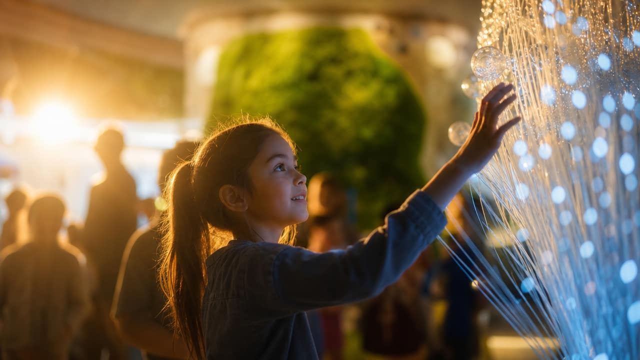 Australian trade show stand using interactive activities and inclusive design to engage visitors of all ages