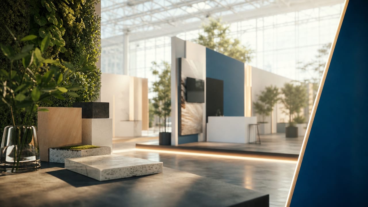 Modern reusable exhibition stand in Australia showcasing cost-effective design and branding