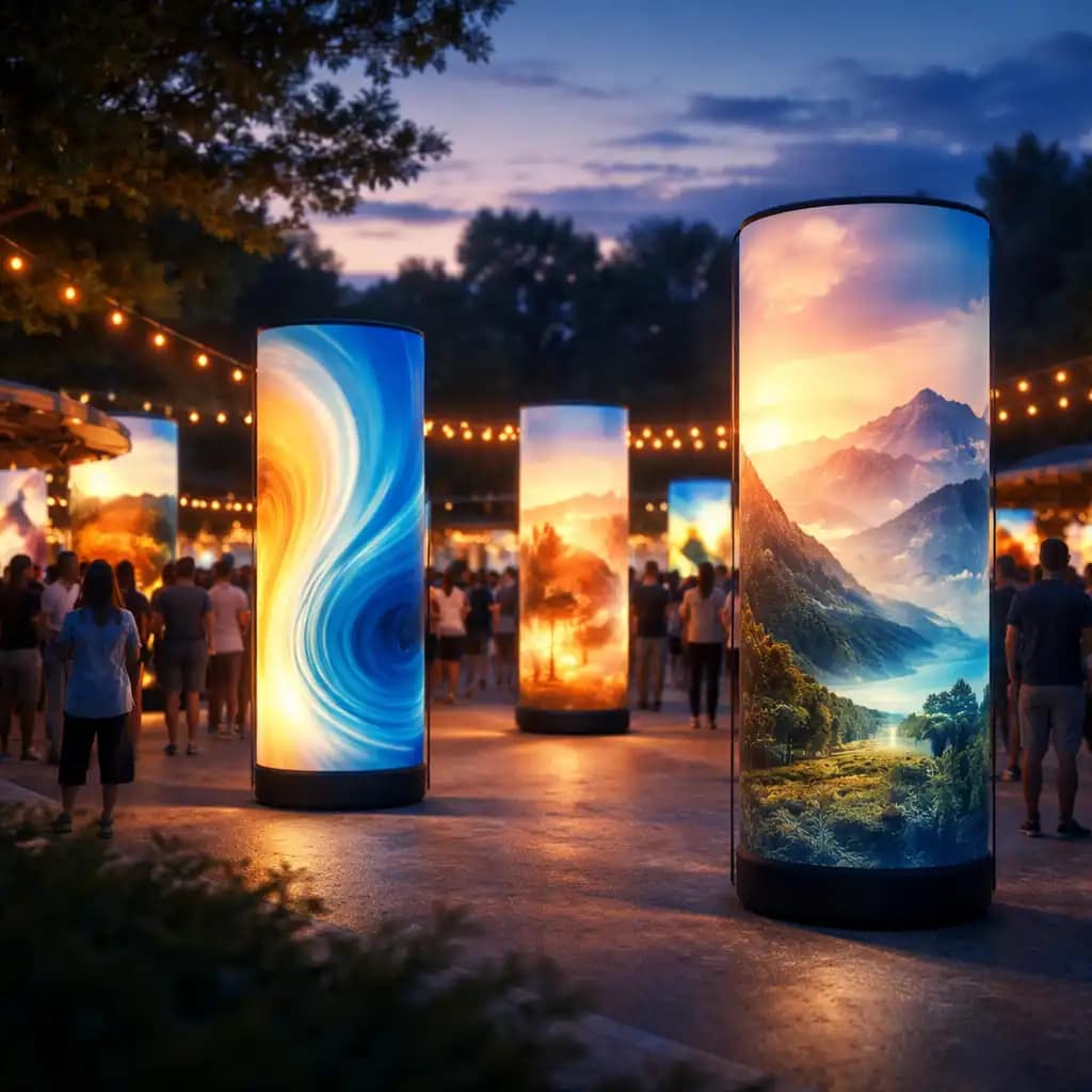 WaveLight Air Towers create immersive illuminated branding for 2026 trade show booths