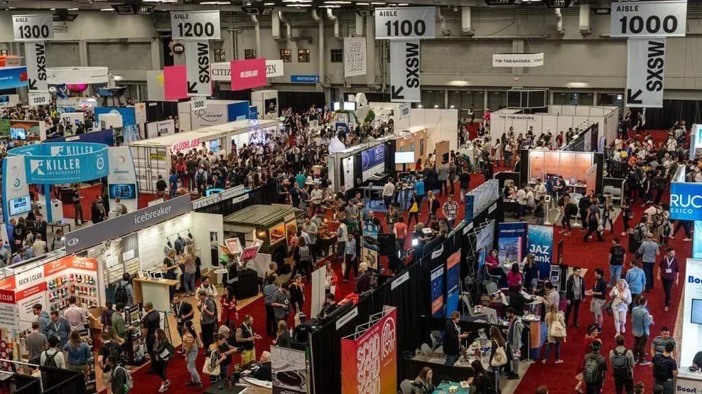 a job fair with hundreds of participants