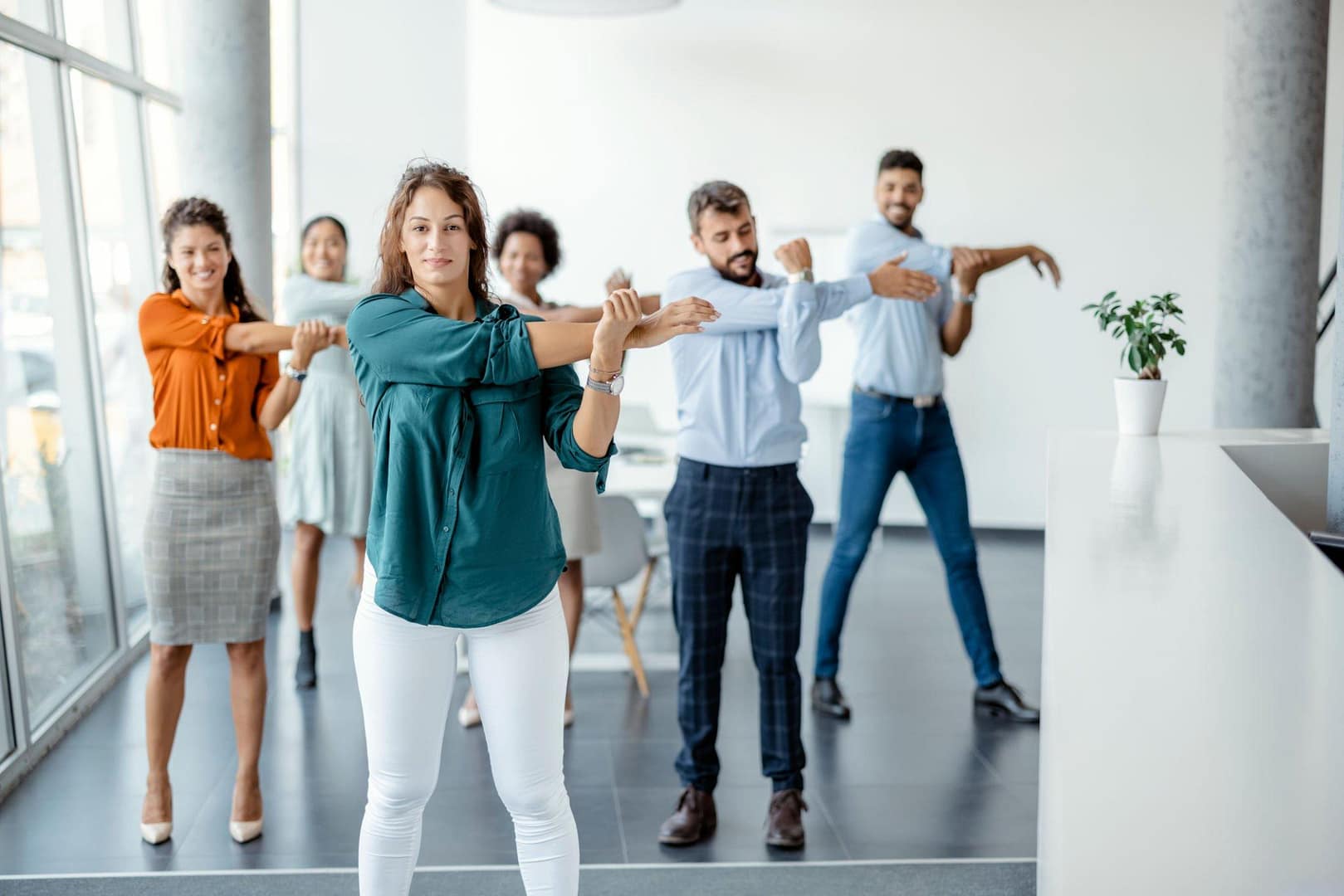 employees exercising