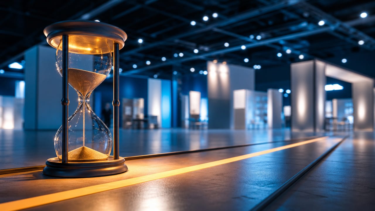 Exhibitors planning an Australian trade show schedule with booking deadlines and stand options