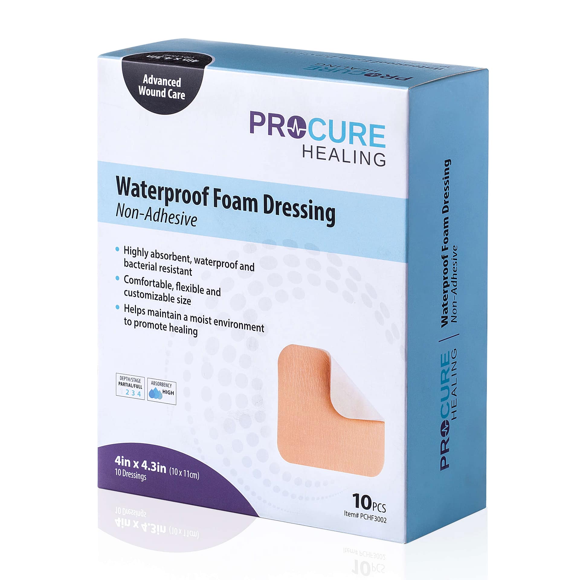 Waterproof Foam Dressing (NonAdhesive) Wynnmed Healthcare Products