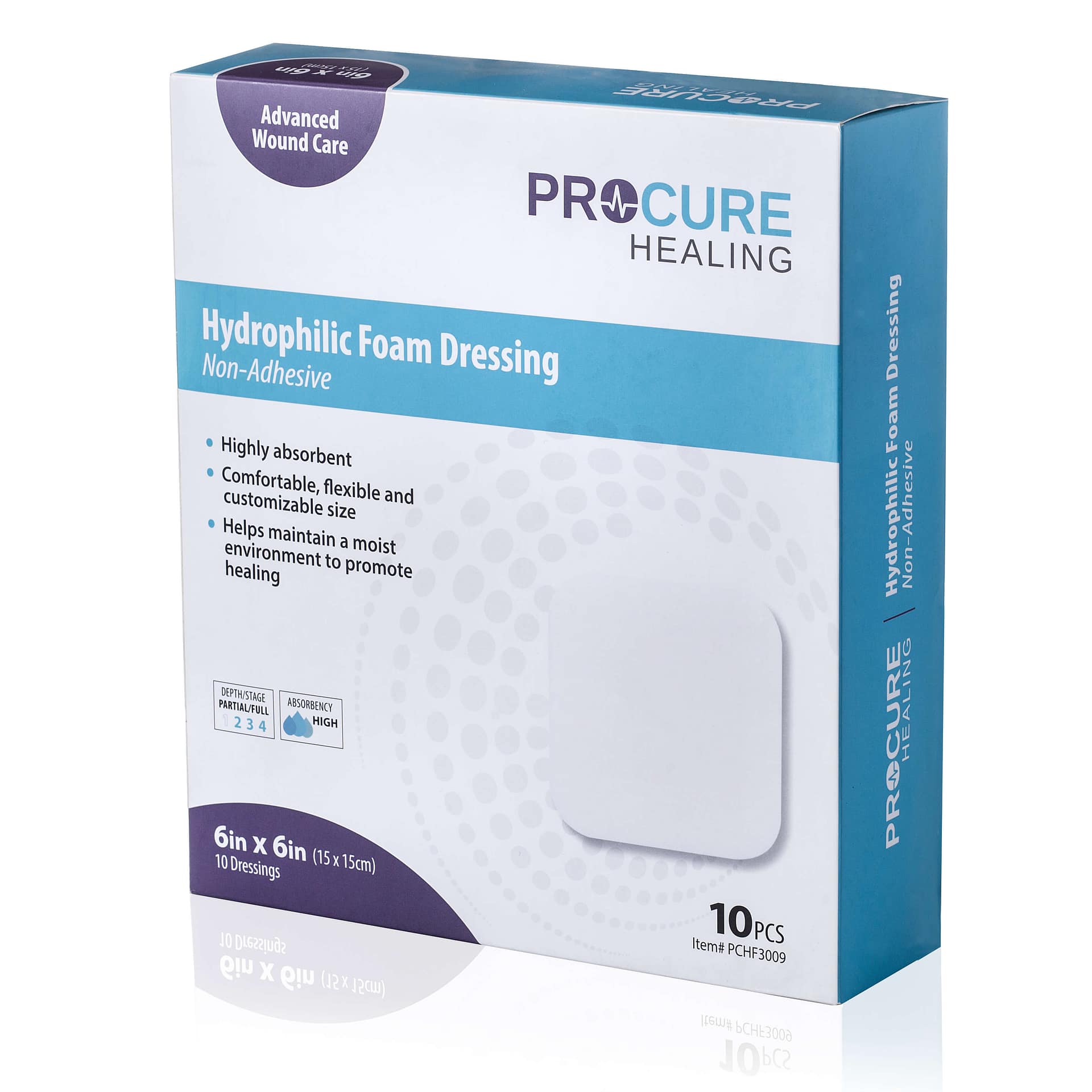 Hydrophilic Foam Dressing (NonAdhesive) Wynnmed Healthcare Products