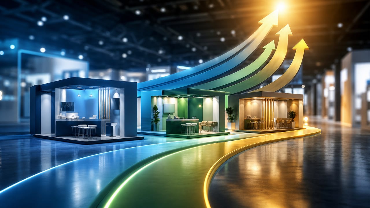 Exhibitors comparing exhibition stand quotes and designs to optimise Australian trade show ROI