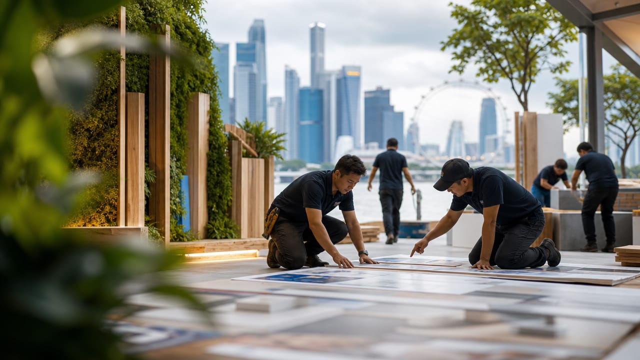 Australian exhibition stand builders coordinating local logistics and venue compliance