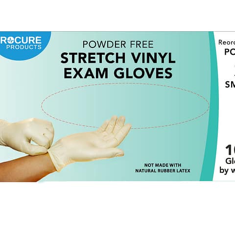 Stretch Vinyl Examination Gloves (100)