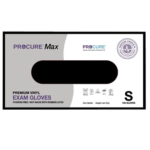 MAX Vinyl Examination Gloves (100)