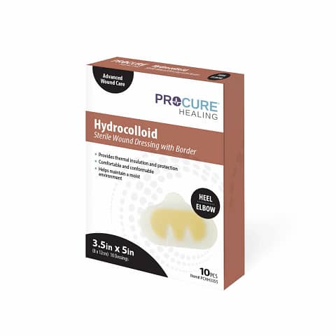Hydrocolloid-THIN Sterile Wound Dressing with Border