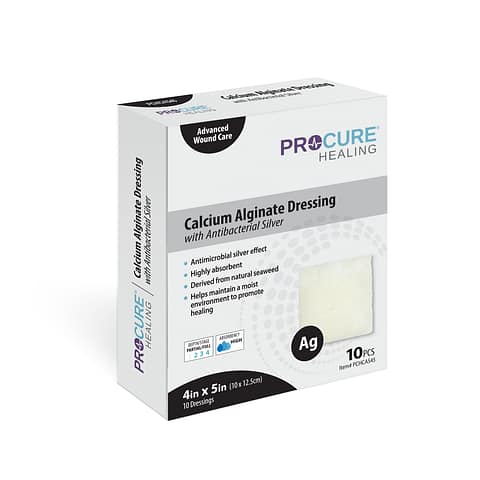 Calcium Alginate Wound Dressing with Antibacterial Silver