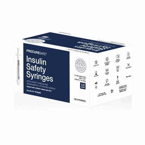 Insulin Safety Syringes (Sterile)