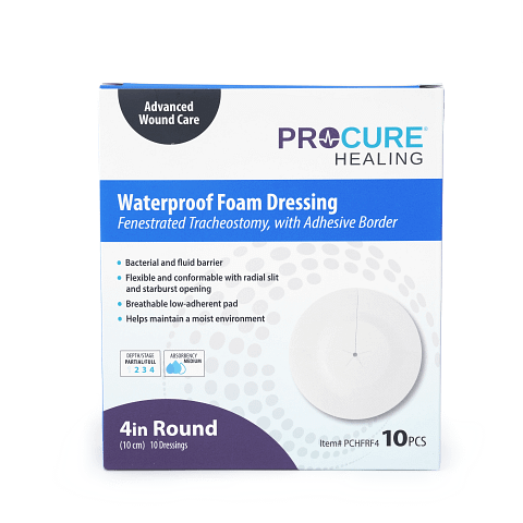 Waterproof Foam Dressing with Adhesive Border