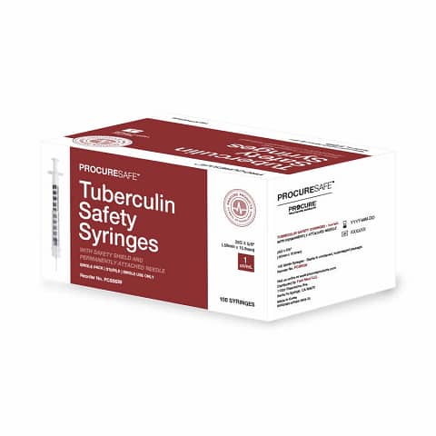 Tuberculin "TB" Safety Syringes (Sterile)