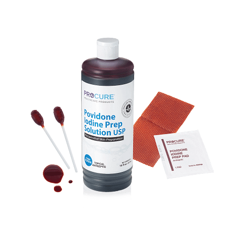 Povidone Iodine Prep Swabsticks, Pads, & Solution