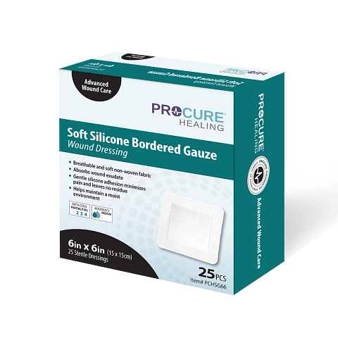 Soft Silicone Bordered Gauze