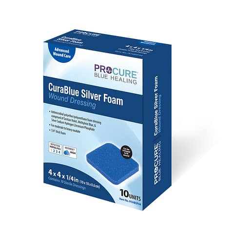 CuraBlue Silver Foam Wound Dressing