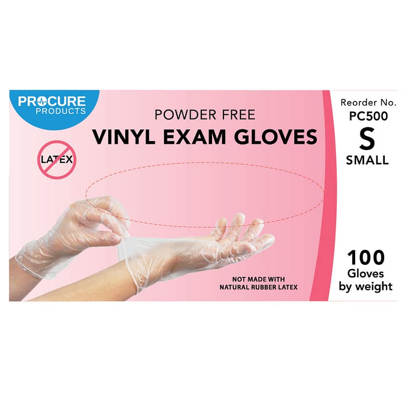 Clear Vinyl Examination Gloves (100) - Procure Products