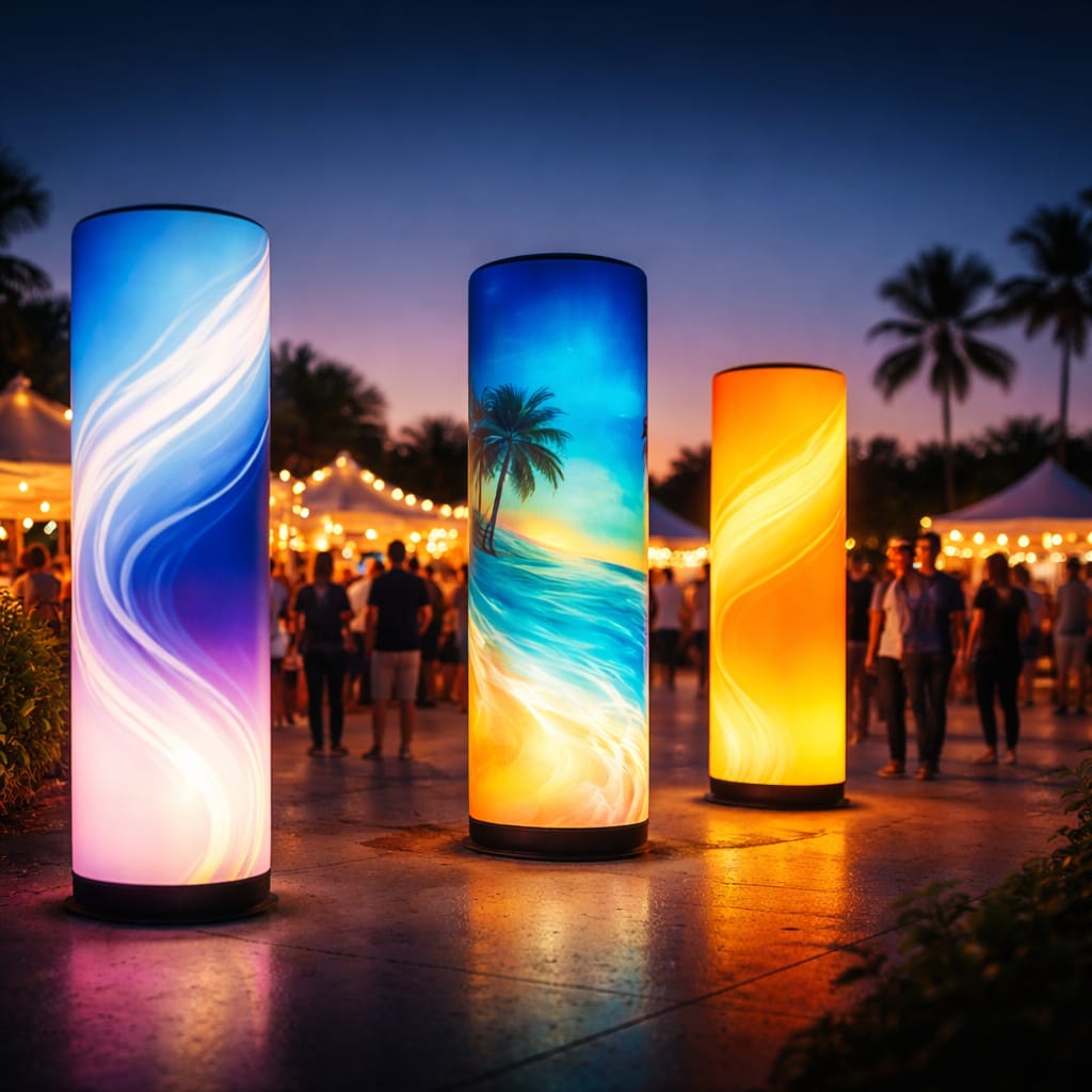 WaveLight Air Towers at an event