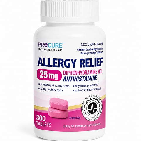 Diphenhydramine HCI (25mg)