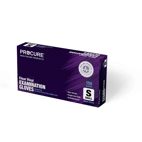 Clear Vinyl Examination Gloves (150)