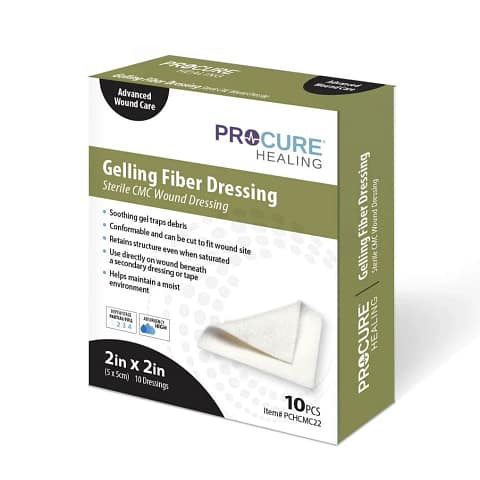 Gelling Fiber Dressing Sterile CMC Wound Dressing