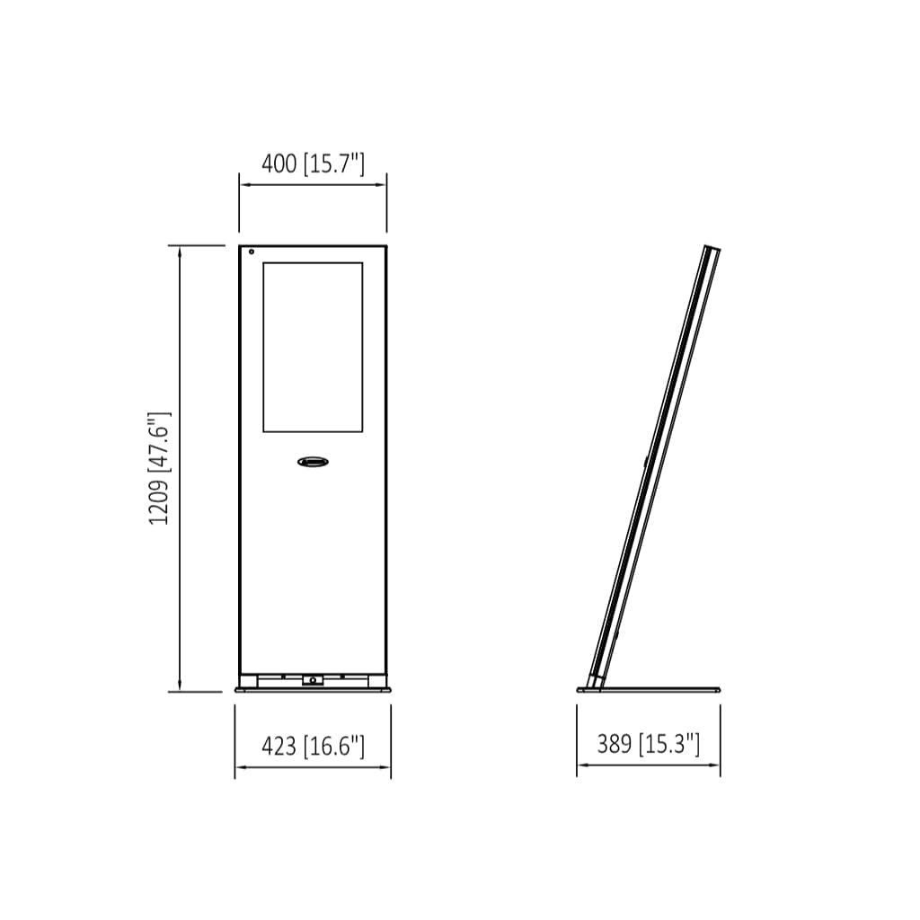Makitso Concierge 21.5 Digital Kiosk - White - Image 10