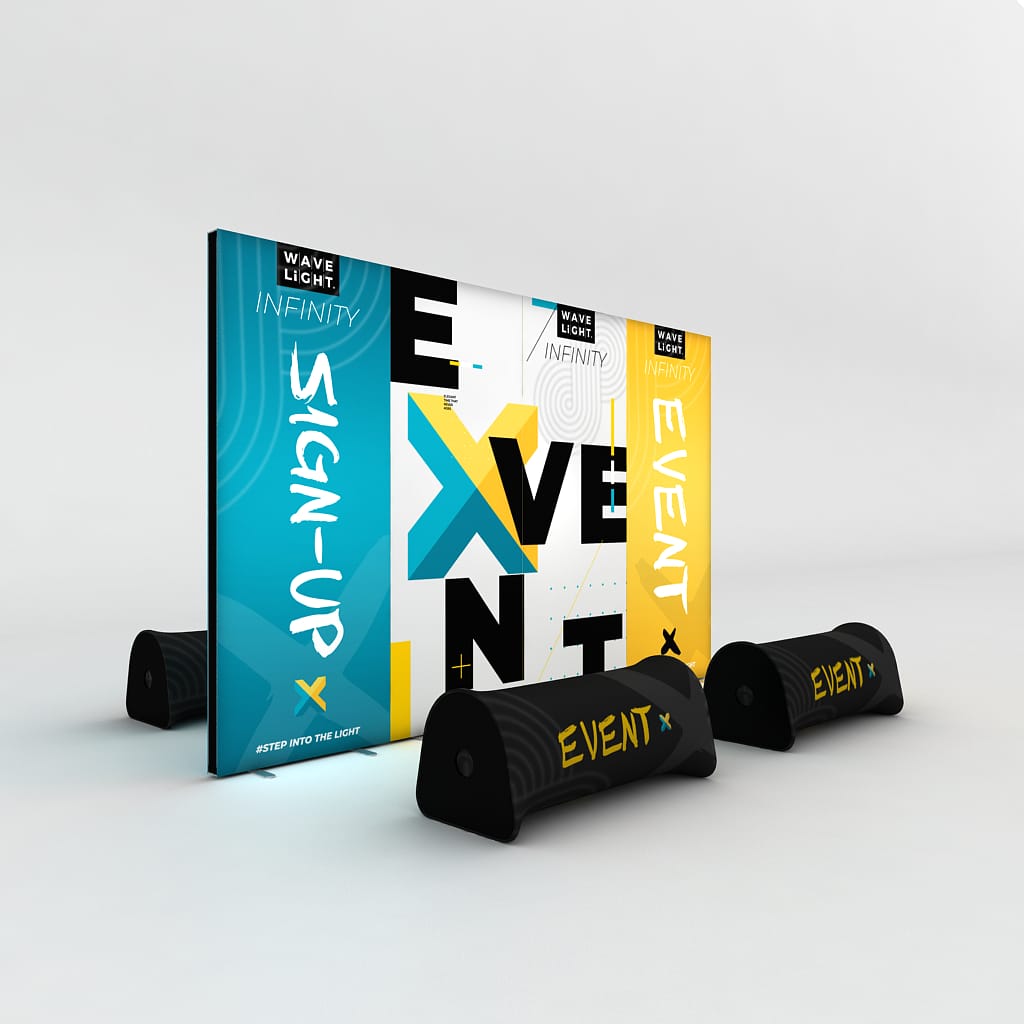 WaveLight® Infinity LED Light Box Display Stands for Events