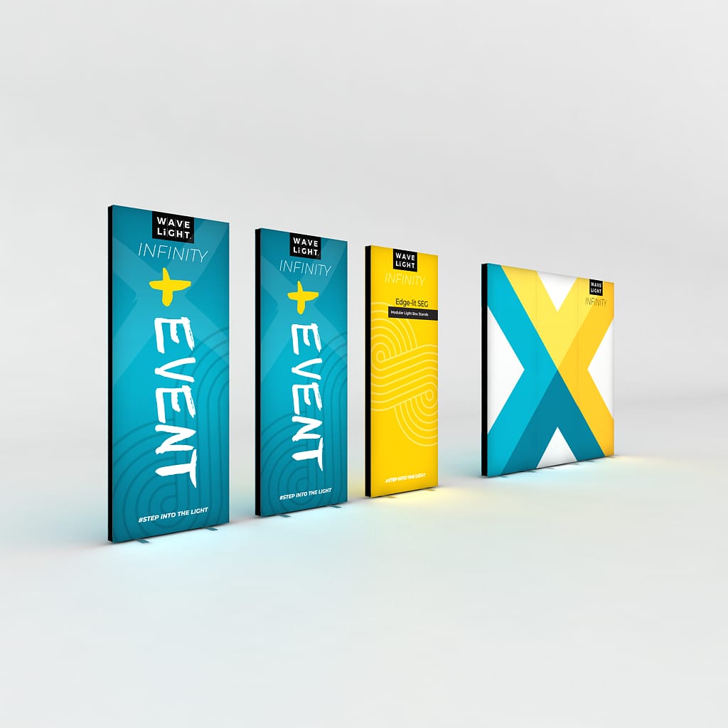 WaveLight® Infinity LED Light Box Display Stands for Events - Image 4