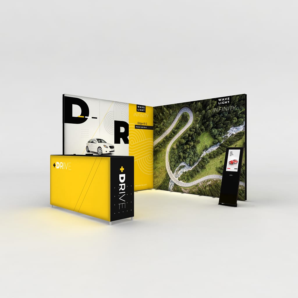 WaveLight® Infinity LED Light Box Display Stands for Showrooms - Image 3