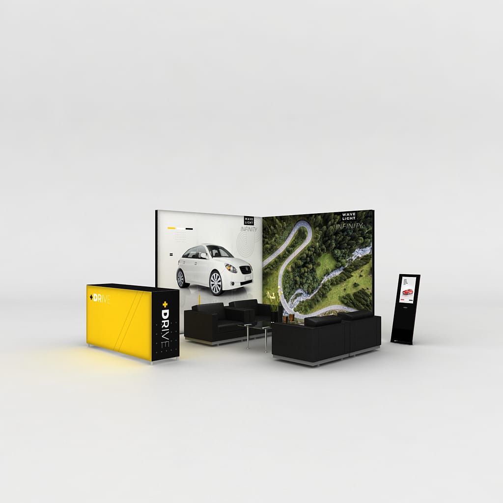 WaveLight® Infinity LED Light Box Display Stands for Showrooms - Image 5
