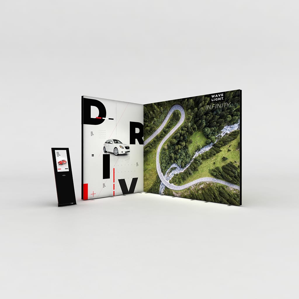 WaveLight® Infinity LED Light Box Display Stands for Showrooms - Image 7