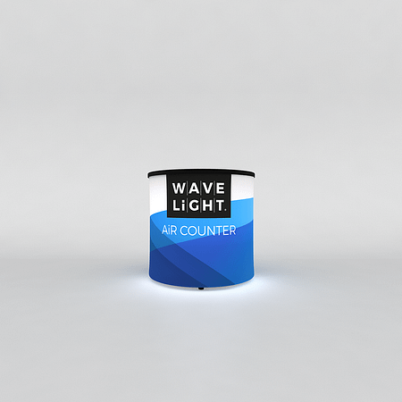 WaveLight® Air Backlit Inflatable Counter - Circular Mini