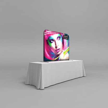 WaveLight® LED Backlit Table Top Display - 5ft