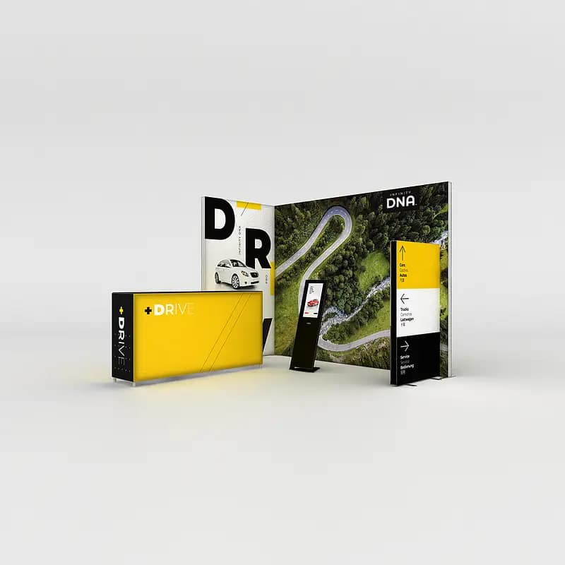 Dynamic Infinity DNA™ Pro Lightbox display showcasing energy-efficient LED signage for retail environments.