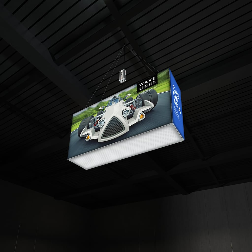 WaveLight® Casonara Blimp Rectangle 360º Hanging Light Box - 200M