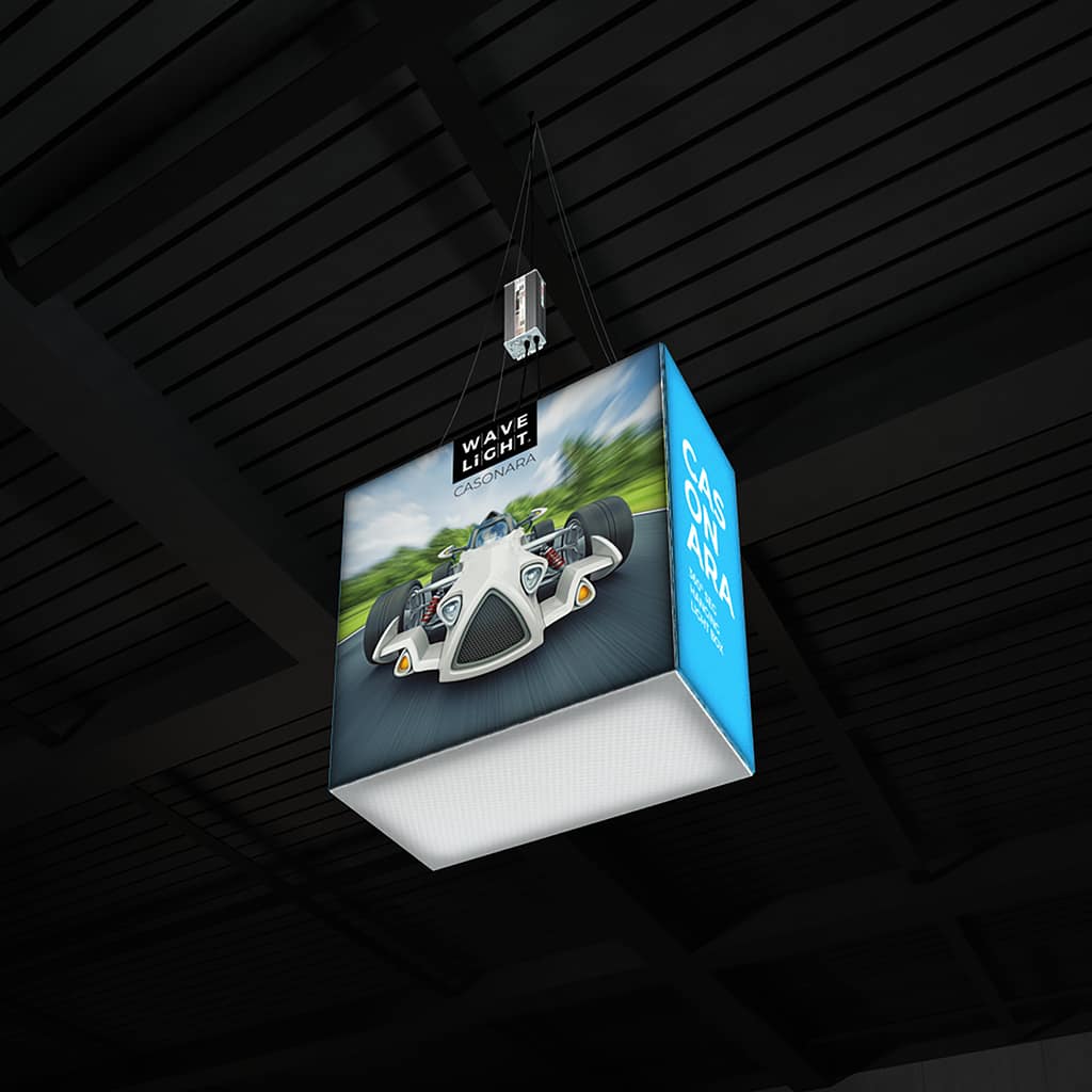 WaveLight® Casonara Blimp Rectangle 360º Hanging Light Box - 100M
