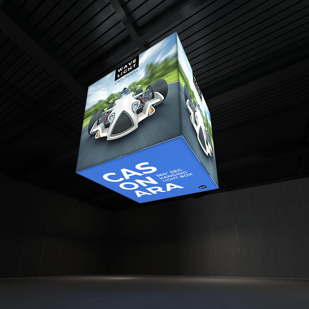 WaveLight® Casonara Blimp Cube 360º Hanging Light Box - 240L