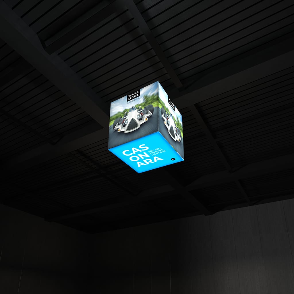 WaveLight® Casonara Blimp Cube 360º Hanging Light Box - 100L