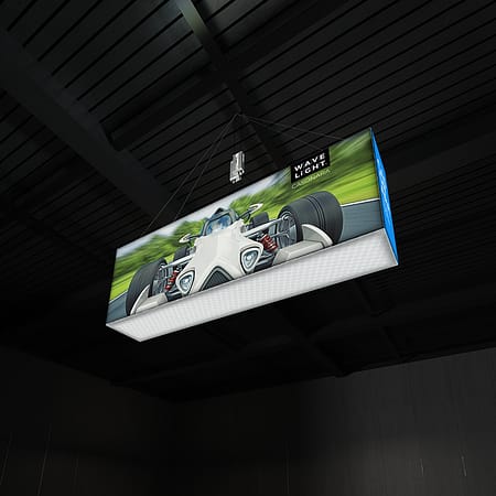 WaveLight® Casonara Blimp Rectangle 360º Hanging Light Box - 300M