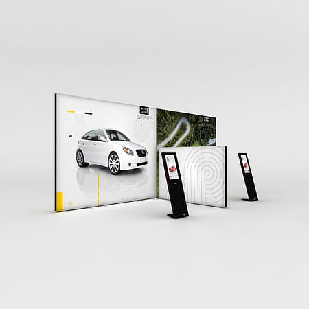 WaveLight® Infinity LED Light Box Display Stands for Showrooms