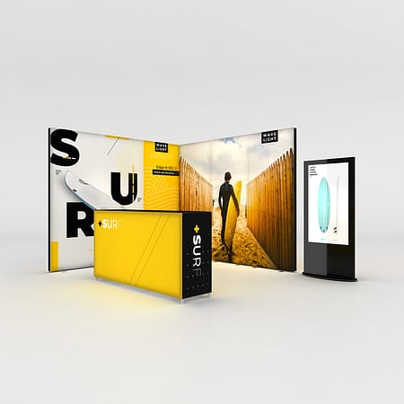 WaveLight® Infinity LED Light Box Display Stands for Trade Shows