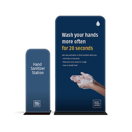 Communication Banner Stands (Rounded)