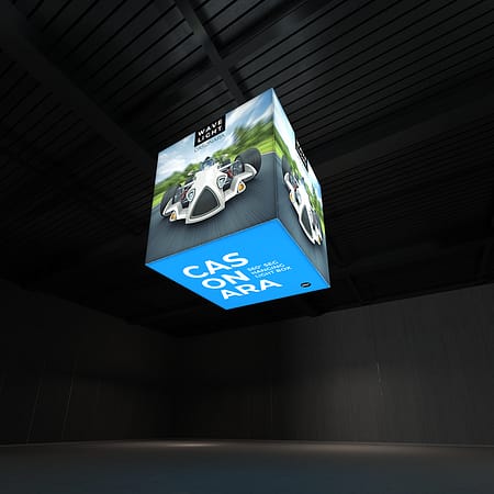 WaveLight® Casonara Blimp Cube 360º Hanging Light Box - 200L