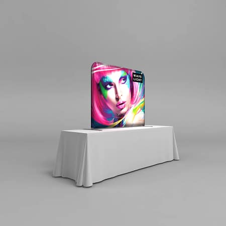 WaveLight® LED Backlit Table Top Display - 5ft