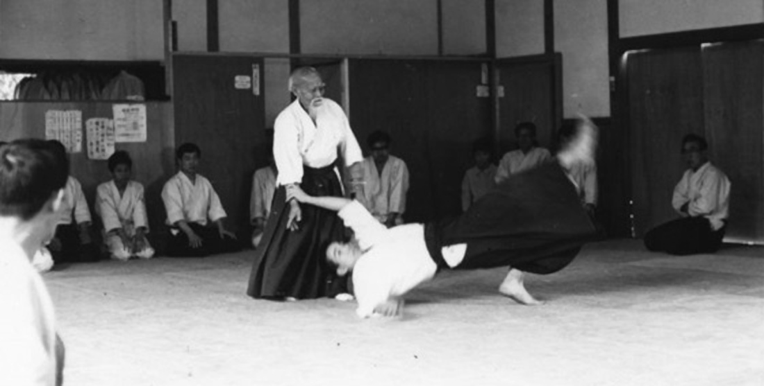 Ueshiba (O-Sensei) teaching